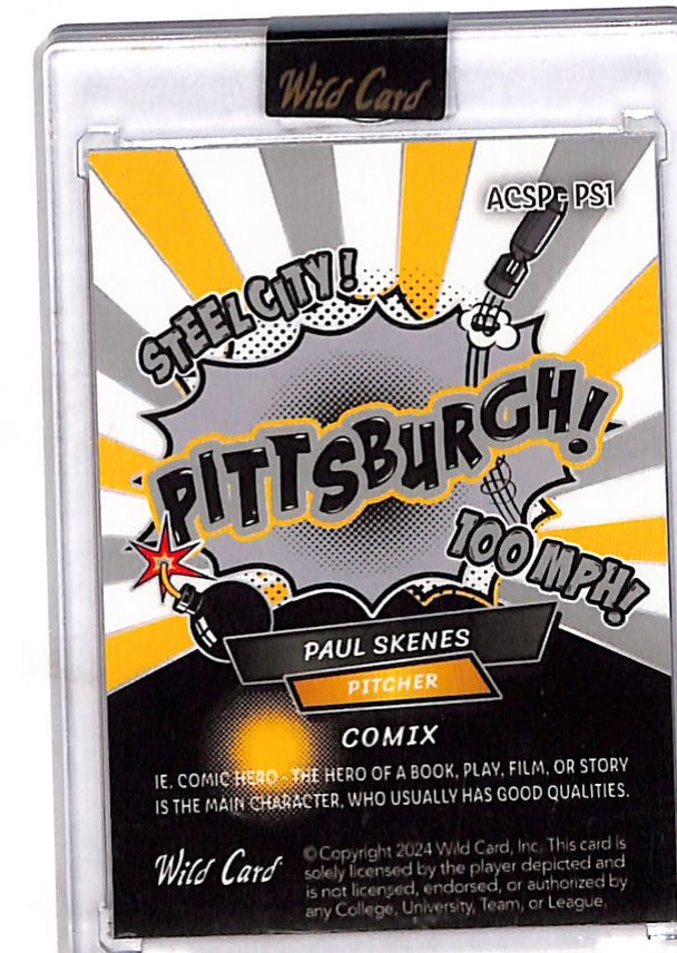 2024 Wild Card Aluminantion Comix Paul Skenes Rookie /30