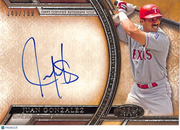 2015 Topps Tier One Juan Gonzalez Auto Autograph /299 #AA-JG Texas Rangers