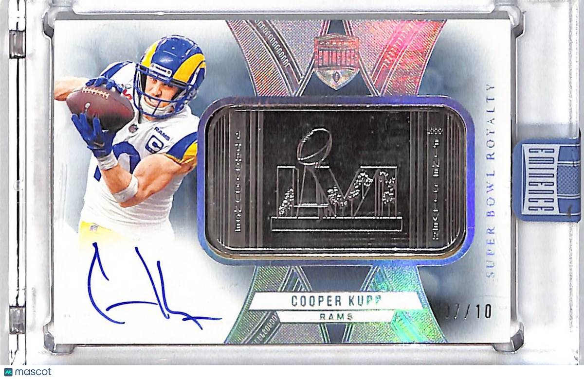 2024 Panini Eminence Super Bowl Royalty Cooper Kupp Auto Silver Bar /10 SBRS-CKP