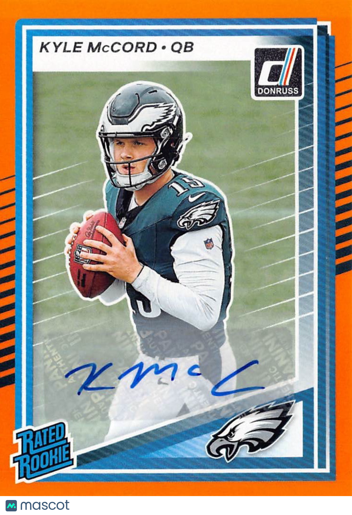 2025 Panini Donruss Kyle McCord Orange Autograph Rookie #325