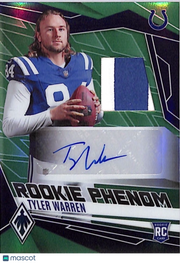 2025 Phoenix Tyler Warren Rookie Phenom Auto Patch /25 #RPJ-TWN Colts