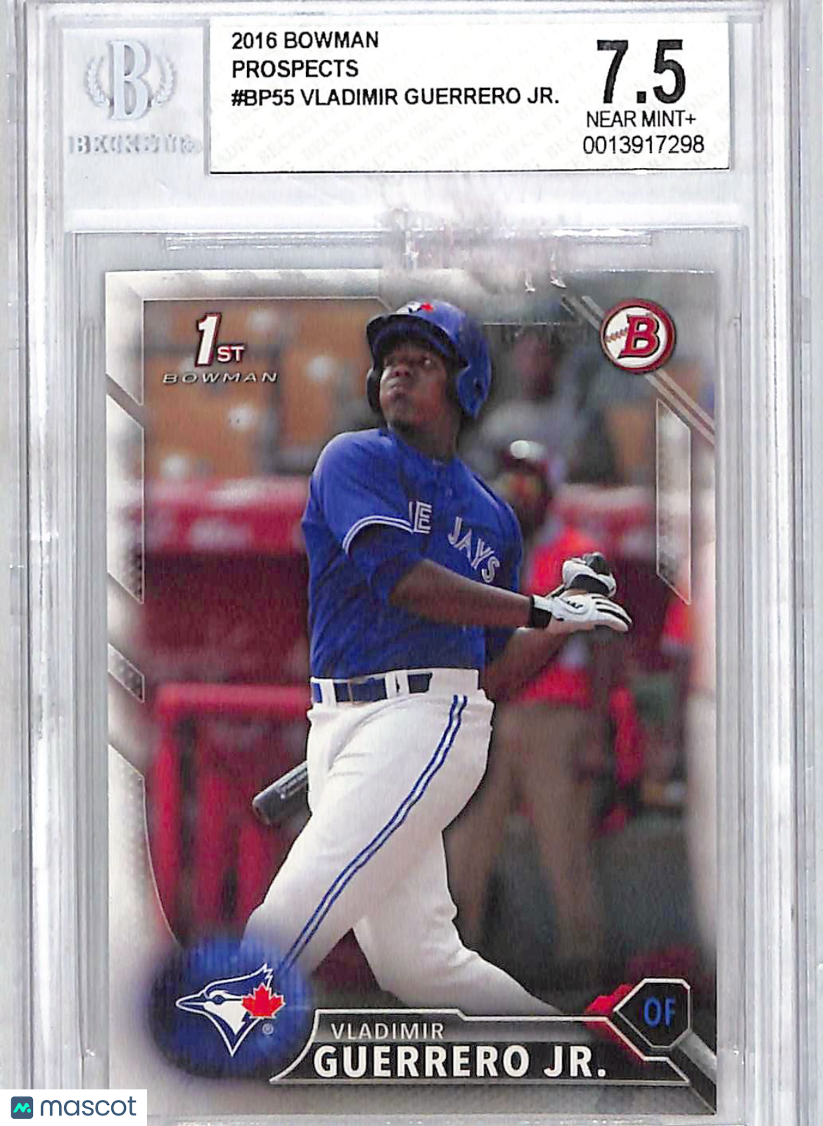2016 Bowman Prospects Vladimir Guerrero Jr. #BP55 BGS 7.5