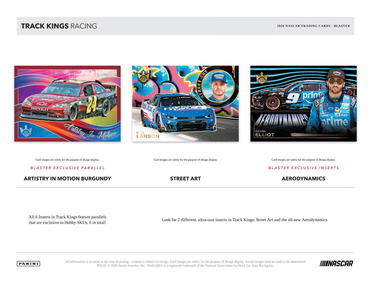 2026 Panini Track Kings Racing Hobby Blaster Box