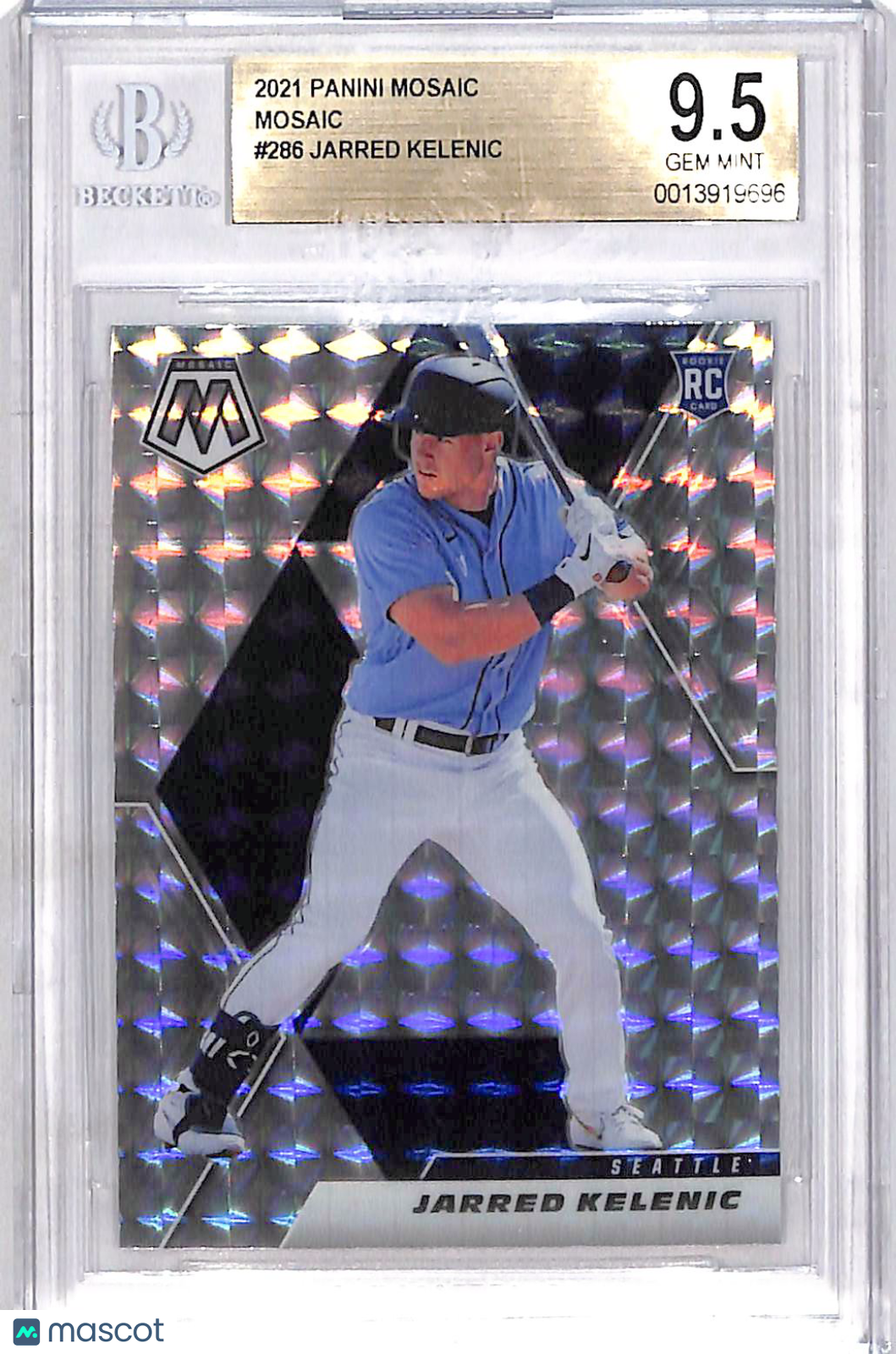 2021 Panini Mosaic Mosaic Jarred Kelenic #286 BGS 9.5