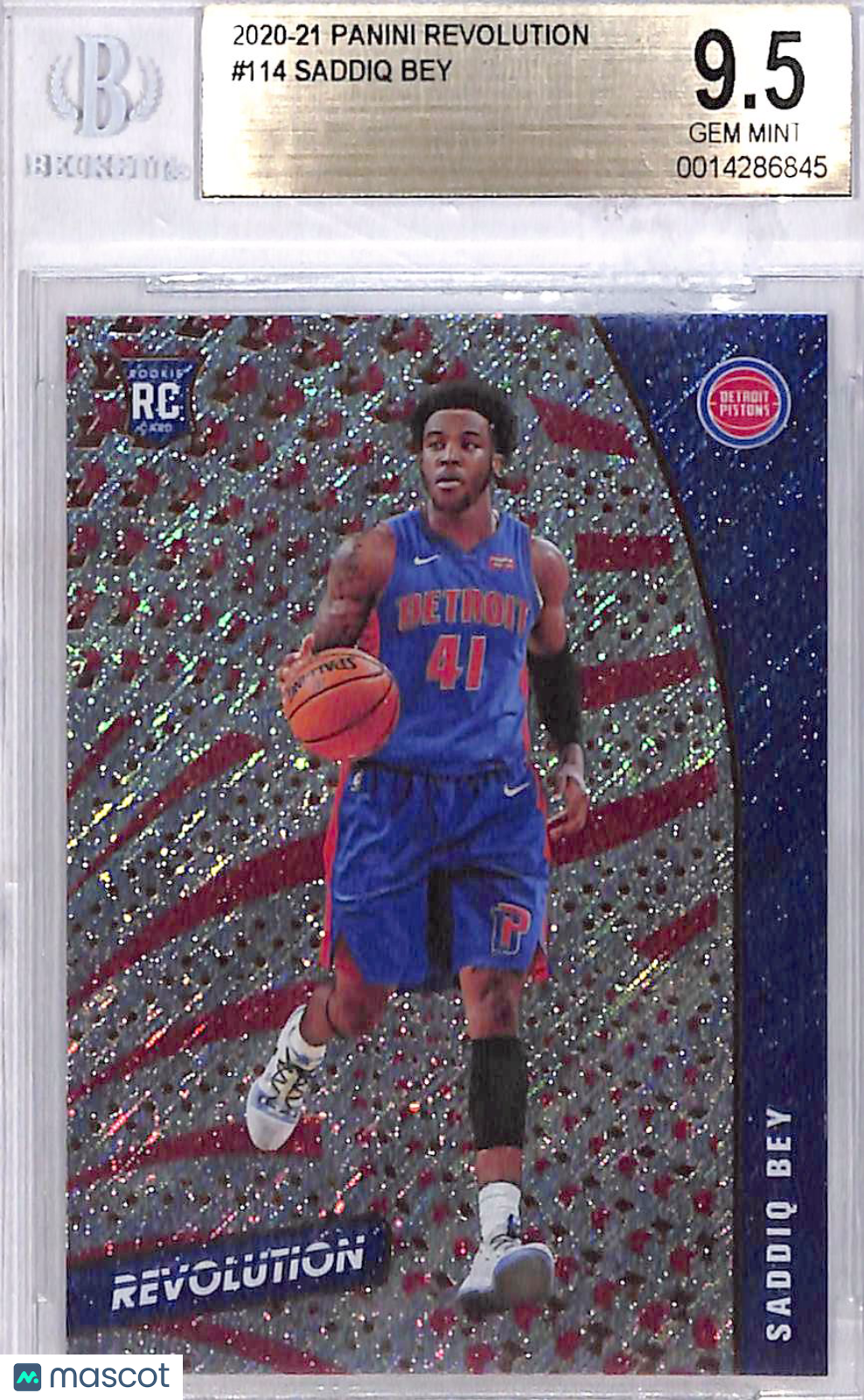 2020 Panini Revolution Saddiq Bey #114 Rookie BGS 9.5