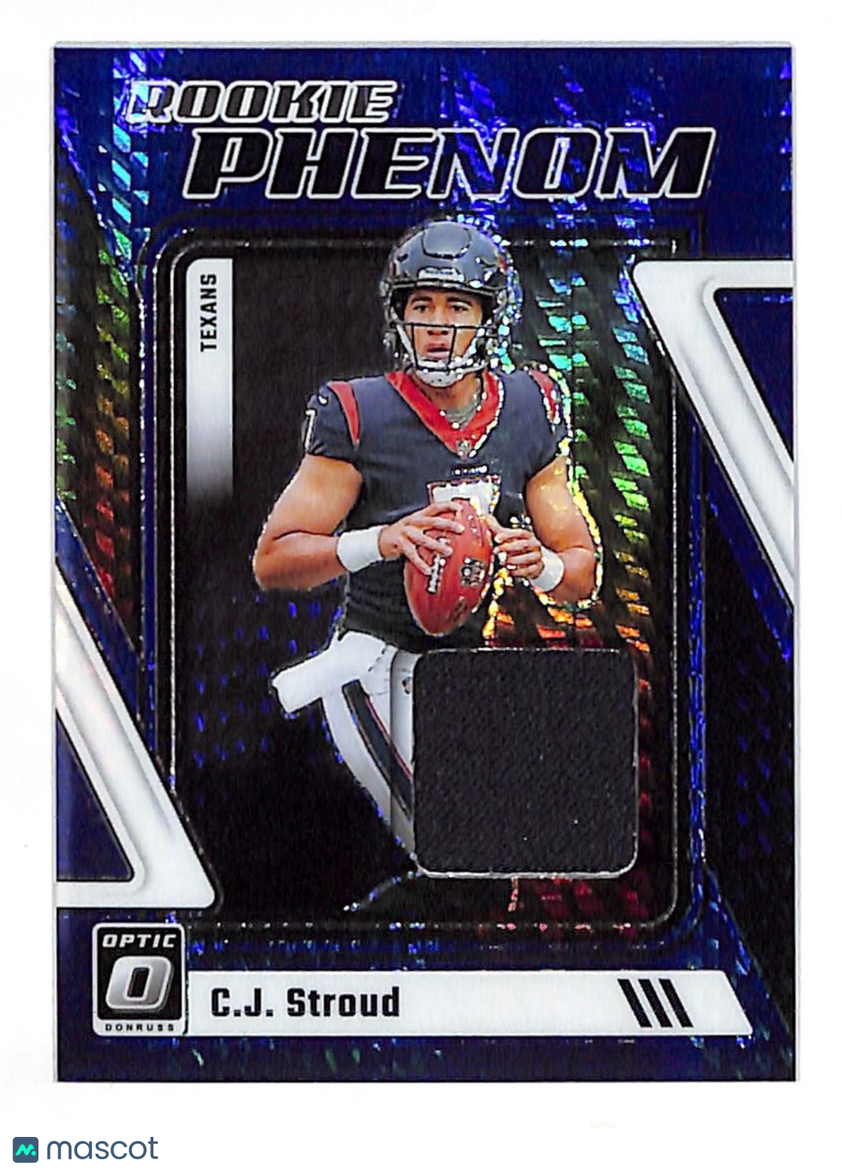 2023 Panini Donruss Optic C.J. Stroud Blue Prizm Patch Rookie #RP-CJS Texans
