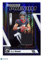 2023 Panini Donruss Optic C.J. Stroud Blue Prizm Patch Rookie #RP-CJS Texans