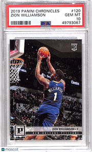 2019 Panini Chronicles Zion Williamson #120 PSA 10