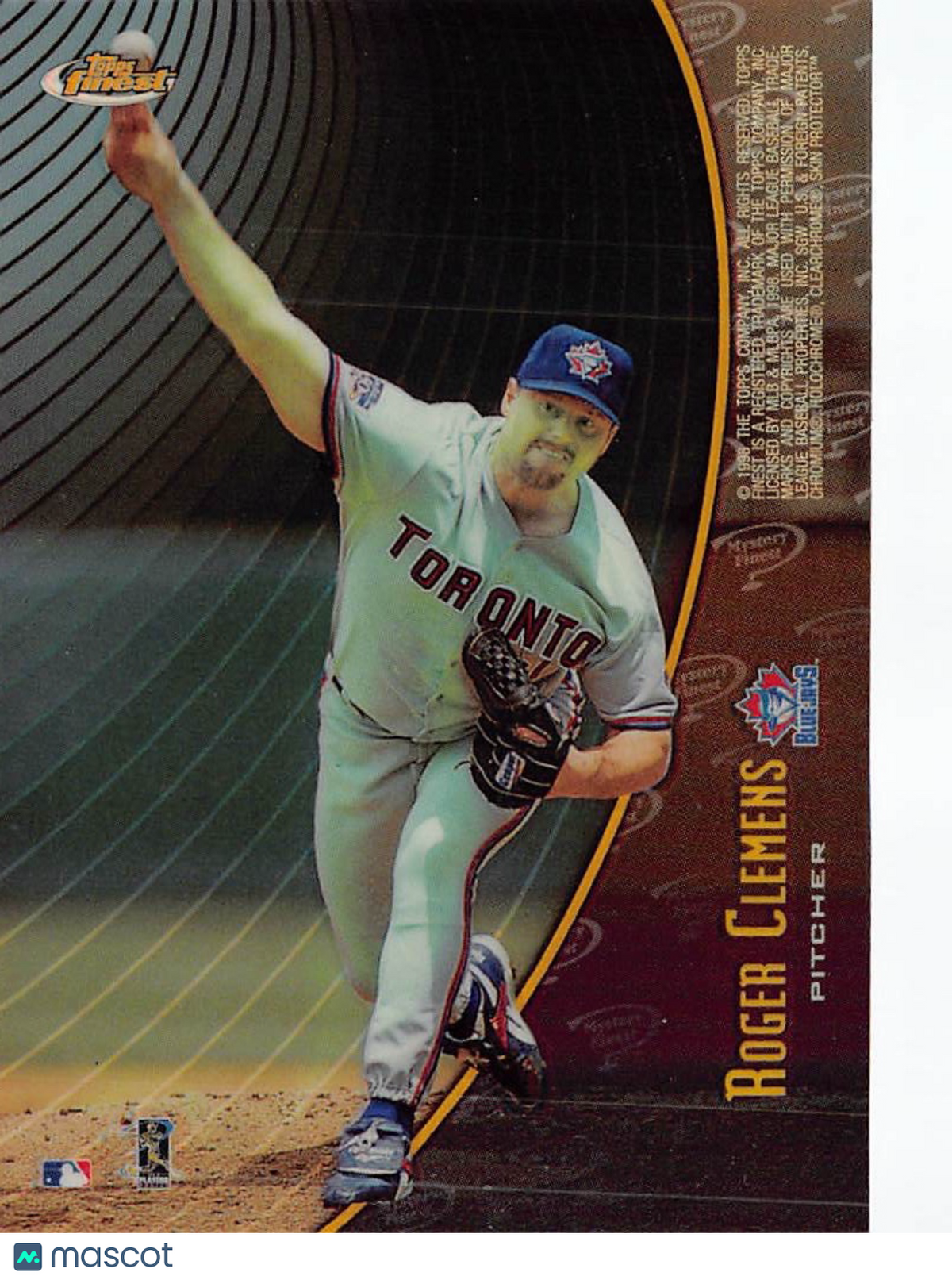 1998 Topps Finest Mystery Finest Roger Clemens Refractor #M34 Toronto Blue Jays