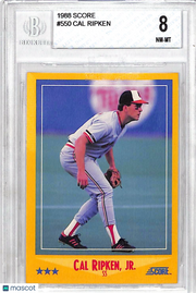 1988 Score Cal Ripken, Jr. #550 BGS 8 Baltimore Orioles