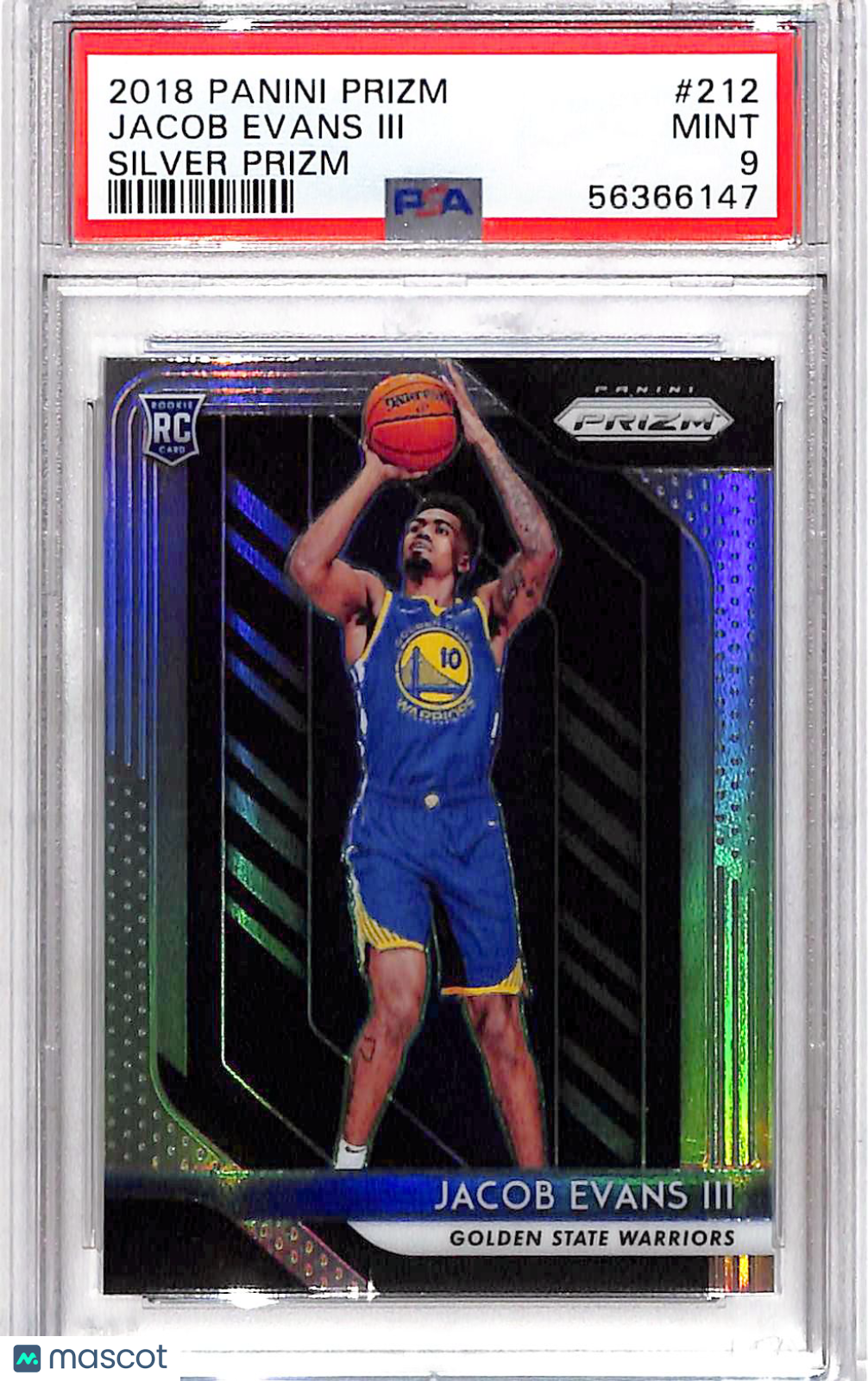 2018 Panini Prizm Jacob Evans III #212 Silver PSA 9