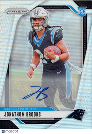 2024 Panini Prizm Jonathon Brooks Rookie Autograph Silver RC #357 Panthers