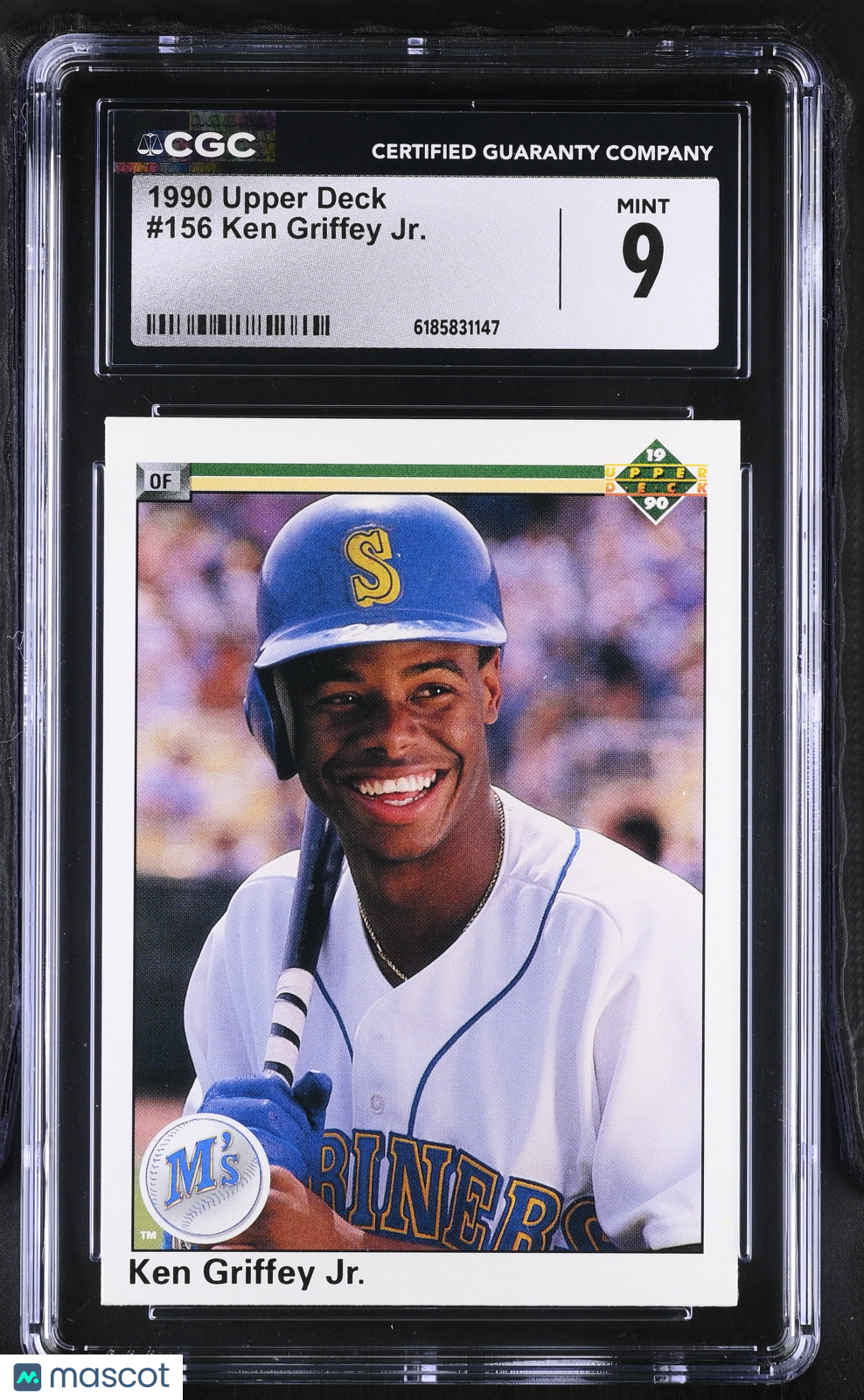 1990 Upper Deck Ken Griffey Jr. #156 CGC 9 Seattle Mariners