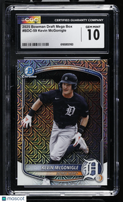 2025 Bowman Draft Mega Box Kevin McGonigle Rookie #BDC-59 CGC 10 Detroit Tigers