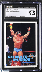 1990 Classic WWF Ultimate Warrior #106 CGC 9.5