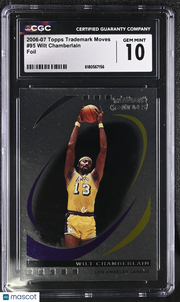 2006-07 Topps Trademark Moves Wilt Chamberlain Foil #95 CGC 10 Lakers