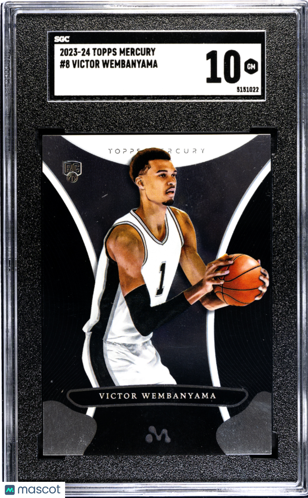 2023 Topps Mercury Victor Wembanyama #8 SGC 10 San Antonio Spurs