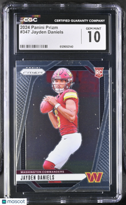 2024 Panini Prizm Jayden Daniels Rookie #347 CGC 10 Washington Commanders