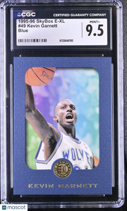 1995-96 Skybox E-XL Kevin Garnett Blue Rookie #49 CGC 9.5 Minnesota Timberwolves