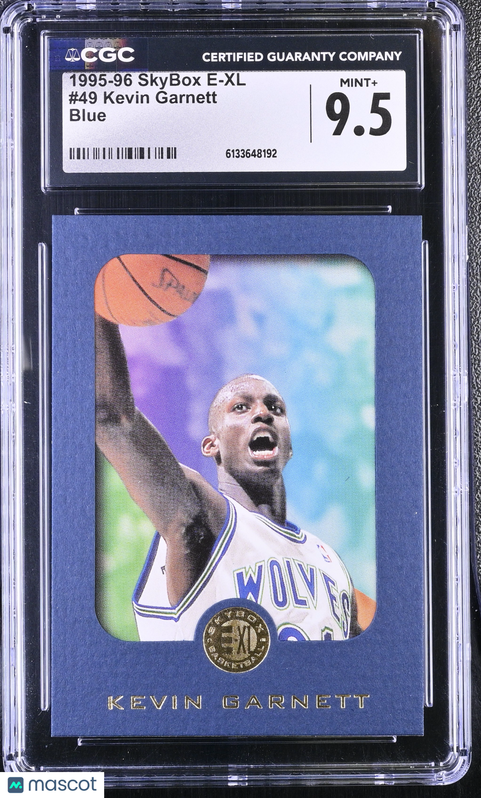 1995-96 Skybox E-XL Kevin Garnett Blue Rookie #49 CGC 9.5 Minnesota Timberwolves