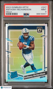 2023 Panini Donruss Optic Anthony Richardson Holo Rookie #247 PSA 9 Colts