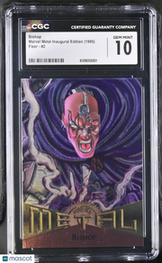 1995 Fleer Marvel Metal Inaugural Edition Bishop #2 CGC 10