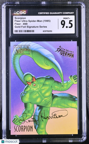 1995 Fleer Ultra Spider-Man Scorpion #49 Gold Foil Signature Series CGC 9.5