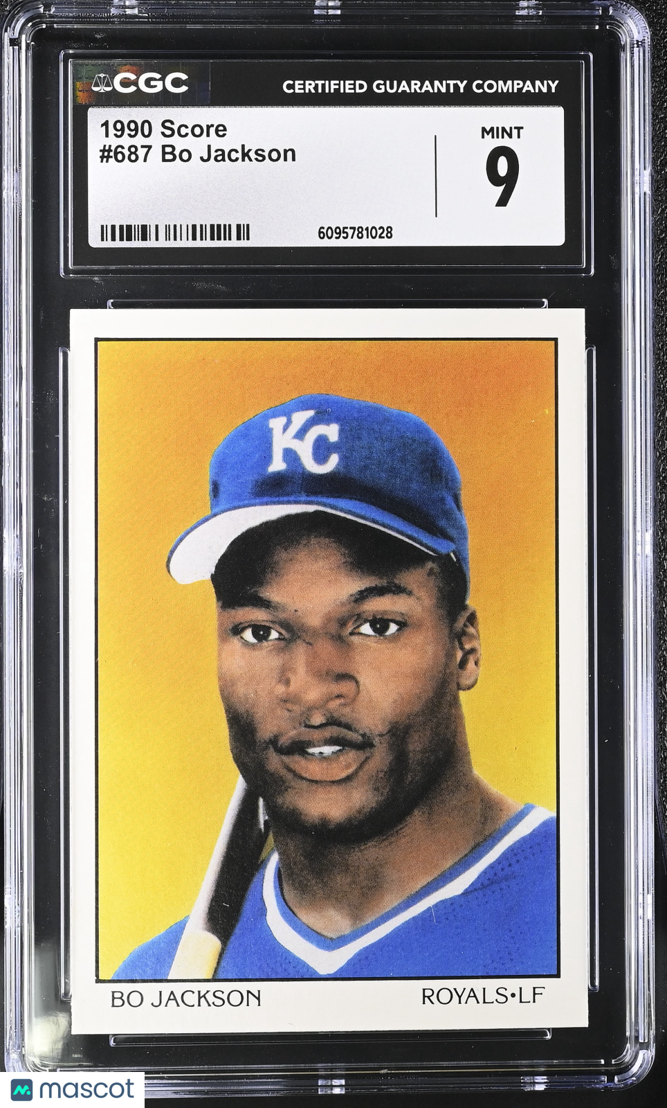 1990 Score Bo Jackson #687 CGC 9
