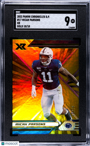 2022 Panini Chronicles Draft Picks Micah Parsons XR Gold /10 17 SGC 9 Penn State