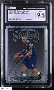 1996-97 Topps Finest Stephon Marbury Rookie #253 CGC 9.5 Minnesota Timberwolves