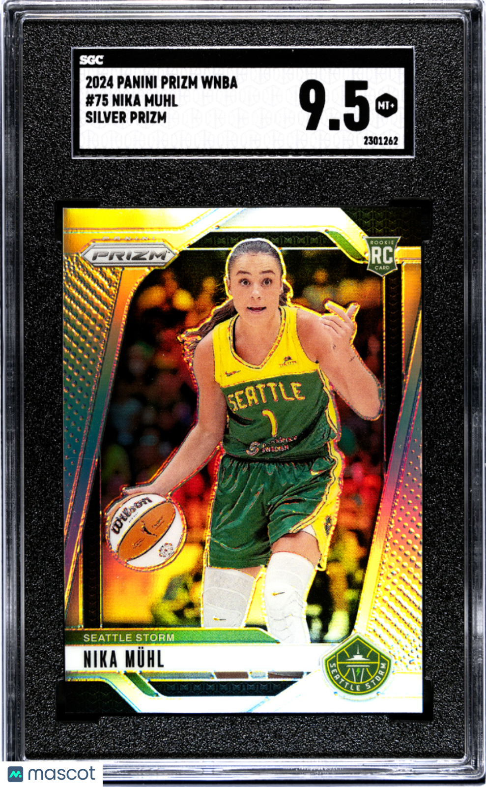 2024 Panini Prizm Wnba Nika Muhl Silver #75 SGC 9.5