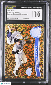 2011 Topps Mickey Mantle Cognac Diamond Anniversary #7 CGC 10 New York Yankees