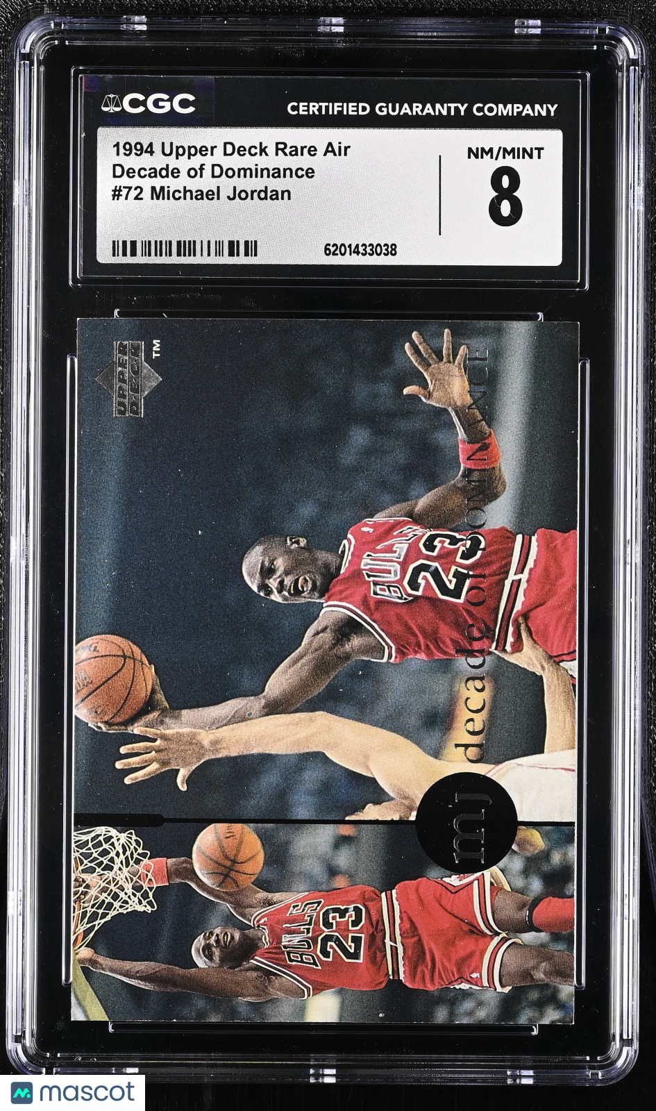 1994 Upper Deck Rare Air Michael Jordan #72 CGC 8 Chicago Bulls
