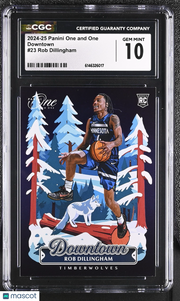 2024-25 Panini One And One Rob Dillingham Rookie Downtown 23 CGC 10 Timberwolves