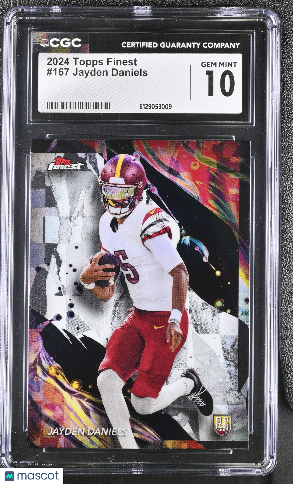 2024 Topps Finest Jayden Daniels Rookie #167 CGC 10 Washington Commanders