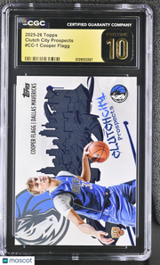 2025-26 Topps Cooper Flagg Rookie Clutch City Prospects #CC-1 CGC 10 Pristine