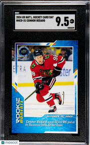 2024 Upper Deck National Hockey Card Day Connor Bedard Rookie #NHCD-31 SGC 9.5