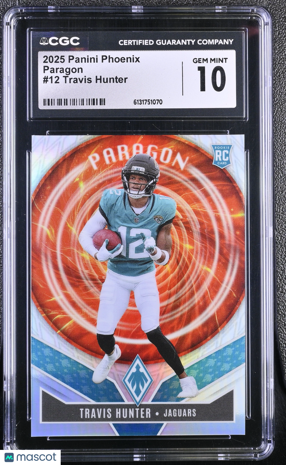 2025 Panini Phoenix Travis Hunter Rookie Paragon #12 CGC 10 Jacksonville Jaguars