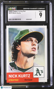 2025 Topps Living Set Nick Kurtz #879 CGC 9