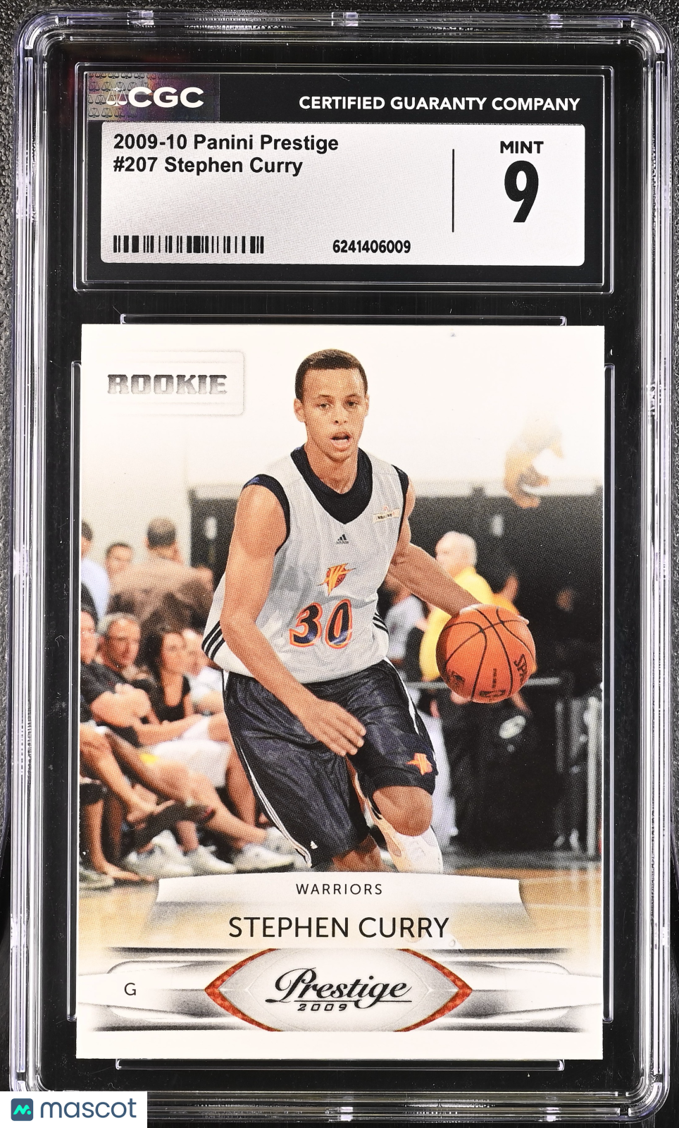 2009-10 Panini Prestige Stephen Curry Rookie #207 CGC 9 Golden State Warriors
