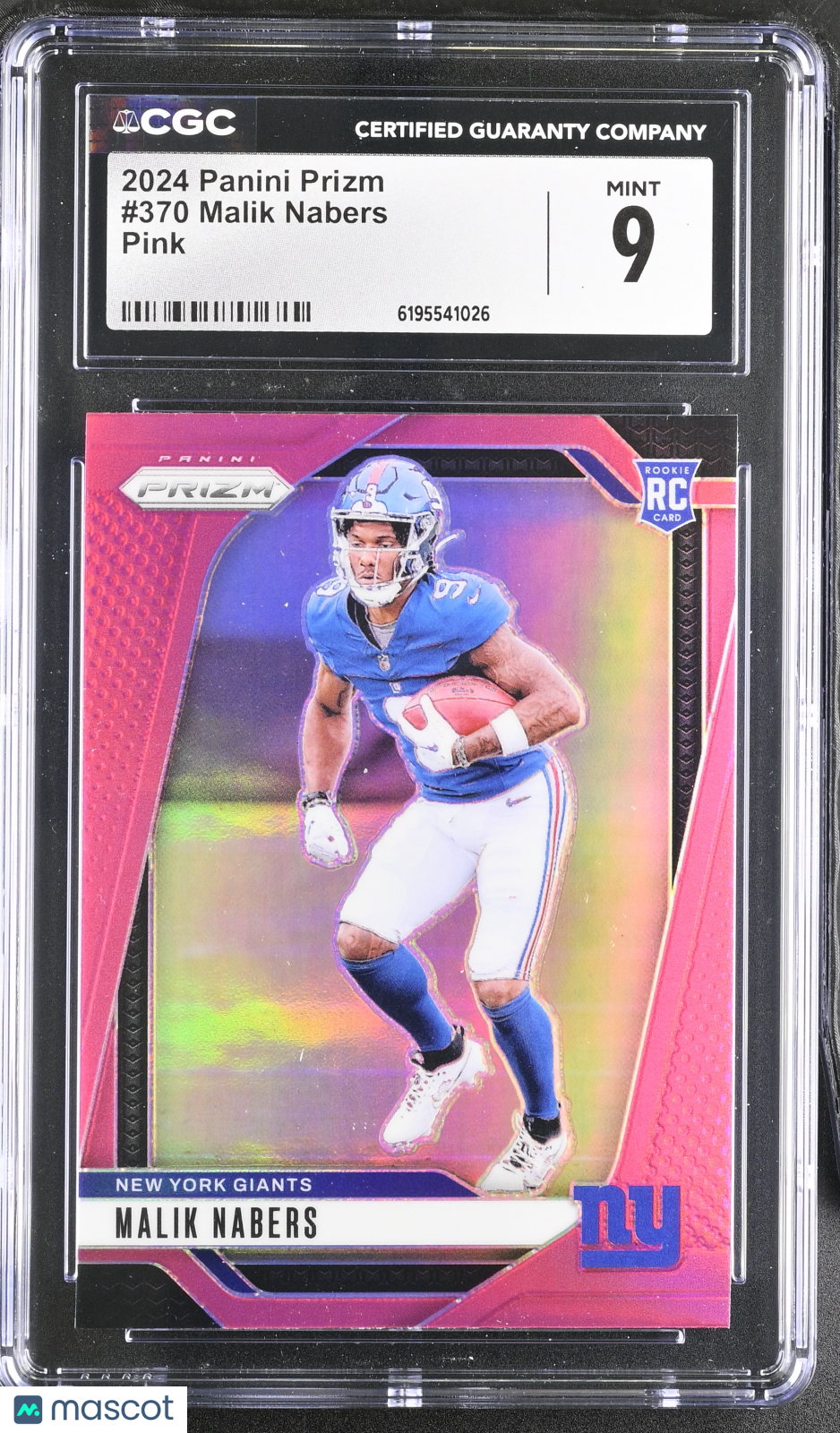 2024 Panini Prizm Malik Nabers Pink #370 CGC 9