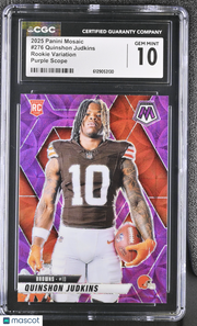 2025 Panini Mosaic Quinshon Judkins Purple Scope Rookie #276 CGC 10 Browns
