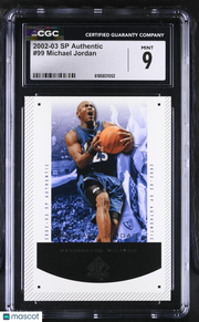 2002-03 SP Authentic Michael Jordan #99 CGC 9 Washington Wizards