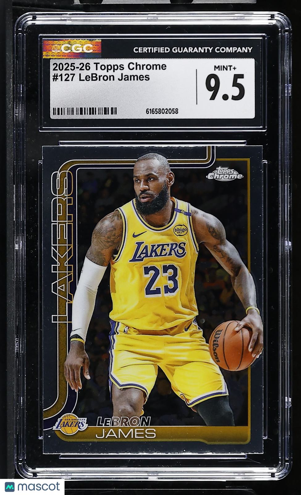 2025-26 Topps Chrome LeBron James #127 CGC 9.5 Los Angeles Lakers