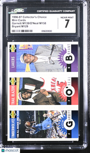 1996-97 Collector's Choice Garnett O'Neal Kobe Bryant Rookie Mini Cards CGC 7
