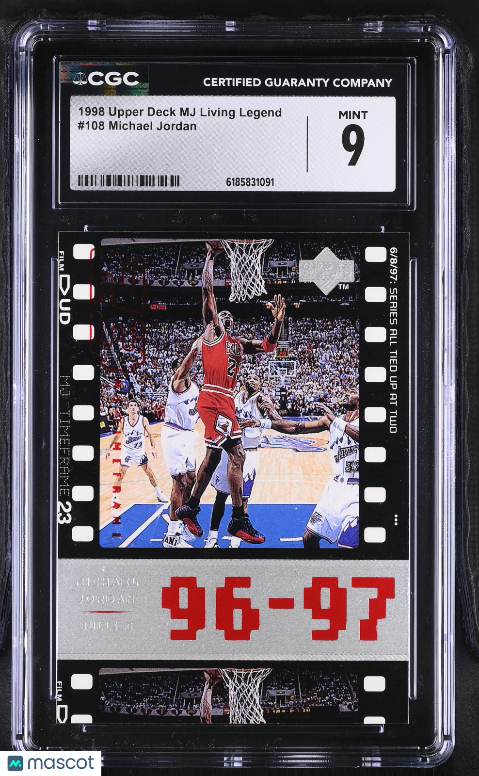 1998 Upper Deck MJ Living Legend Michael Jordan #108 CGC 9 Chicago Bulls