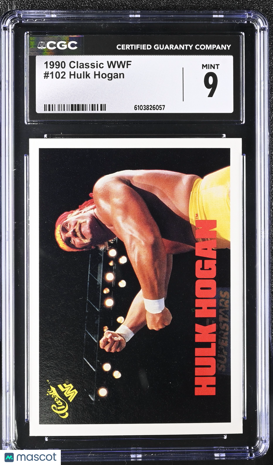 1990 Classic WWF Hulk Hogan #102 CGC 9