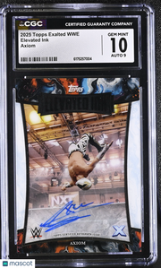 2025 Topps Exalted WWE Axiom Elevated Ink Auto Autograph CGC 10