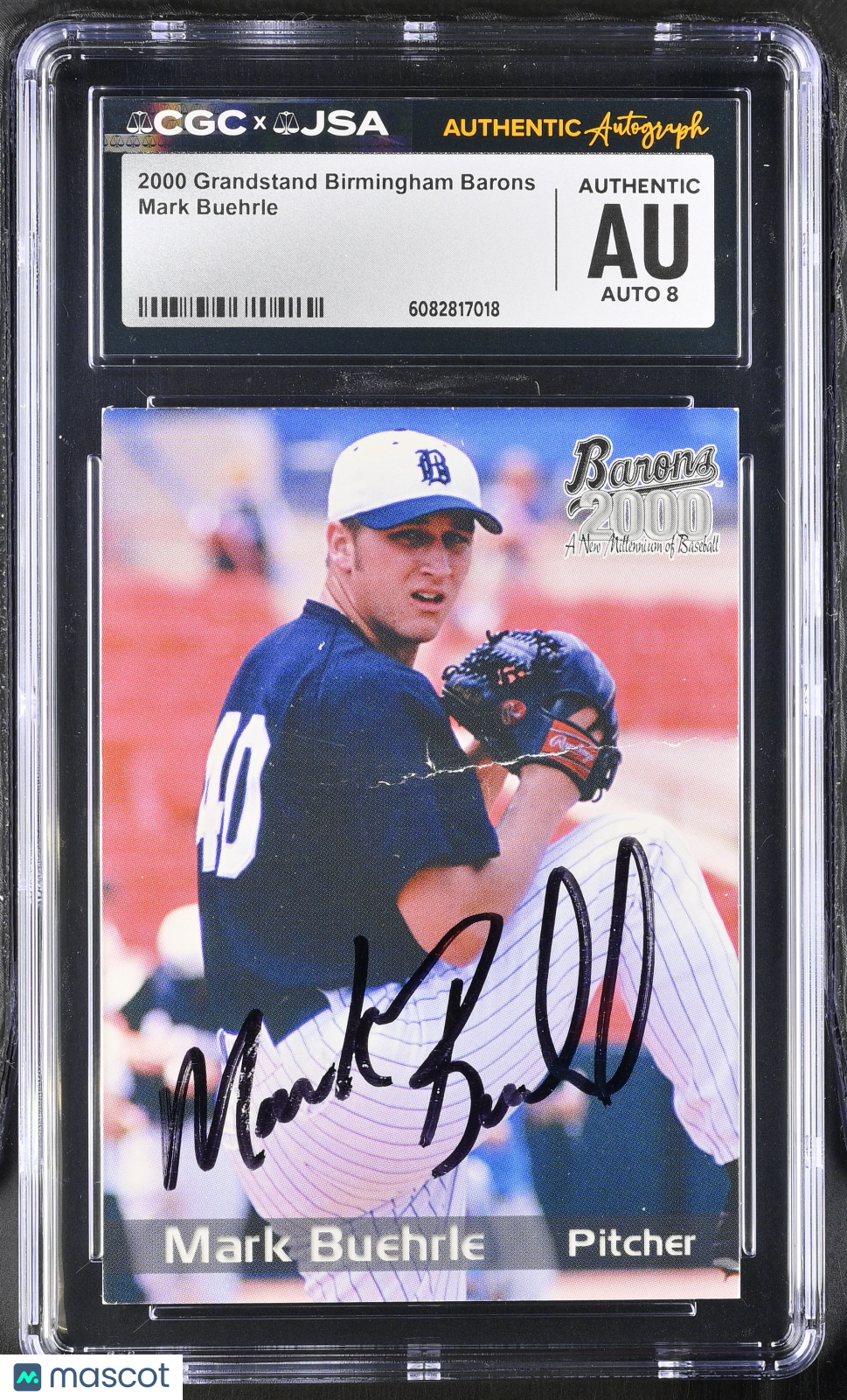 2000 Grandstand Birmingham Barons Mark Buehrle CGC Authentic JSA