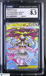 2026 Pokemon Ascended Heroes Mega Diancie ex Holo Mega Attack Rare CGC 8.5 #267
